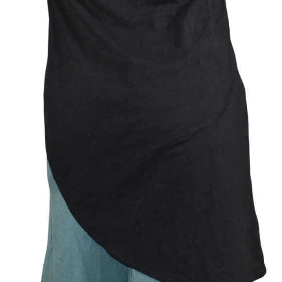 Wilt Black Slant Hem Tank Top Black Sleeveless Tee Angled Jersey Asymmetric XS - Picture 15 of 16